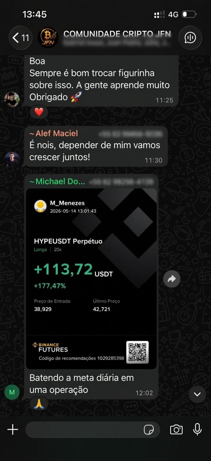 Depoimento real de aluno da Turma JFN